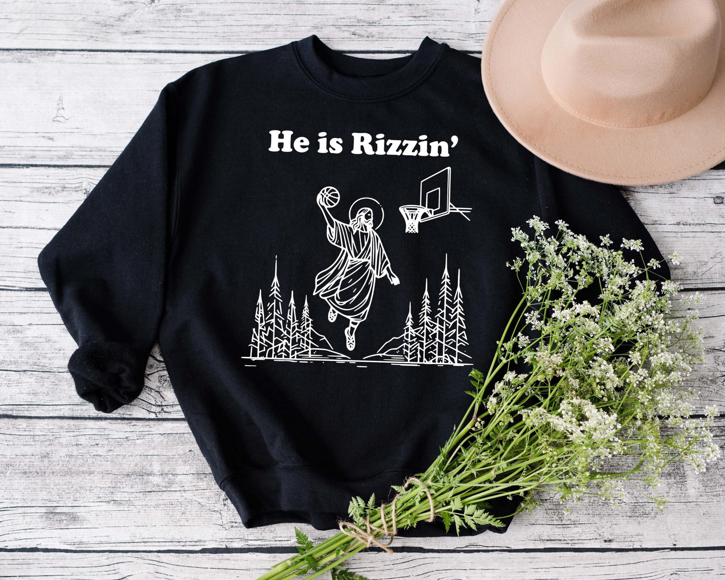 He Is Rizzen Sweater