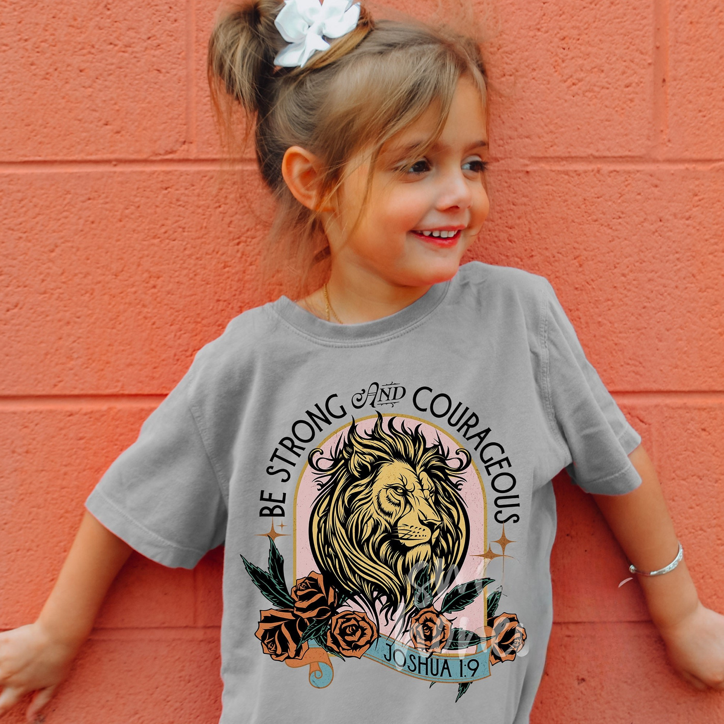 Be Strong & Courageous Kids Tee