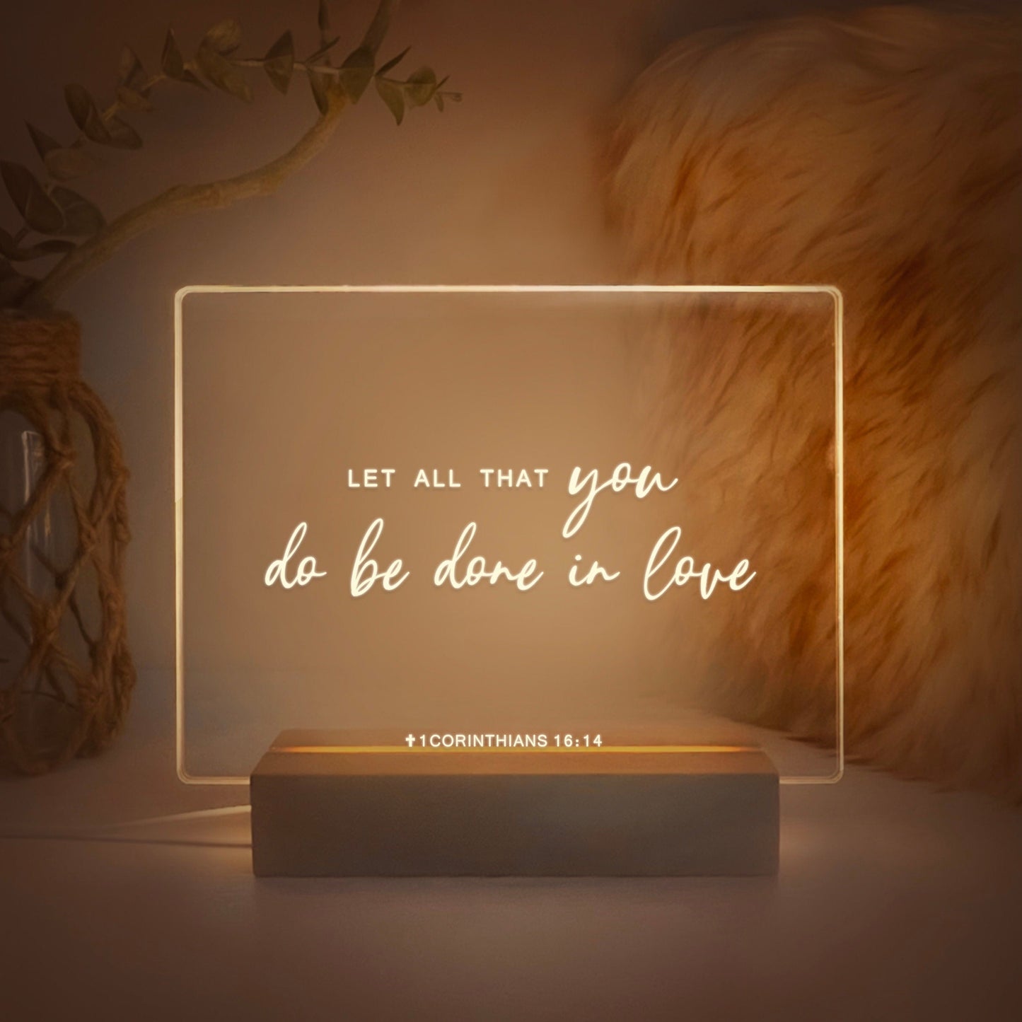 Bible Verse LED Light