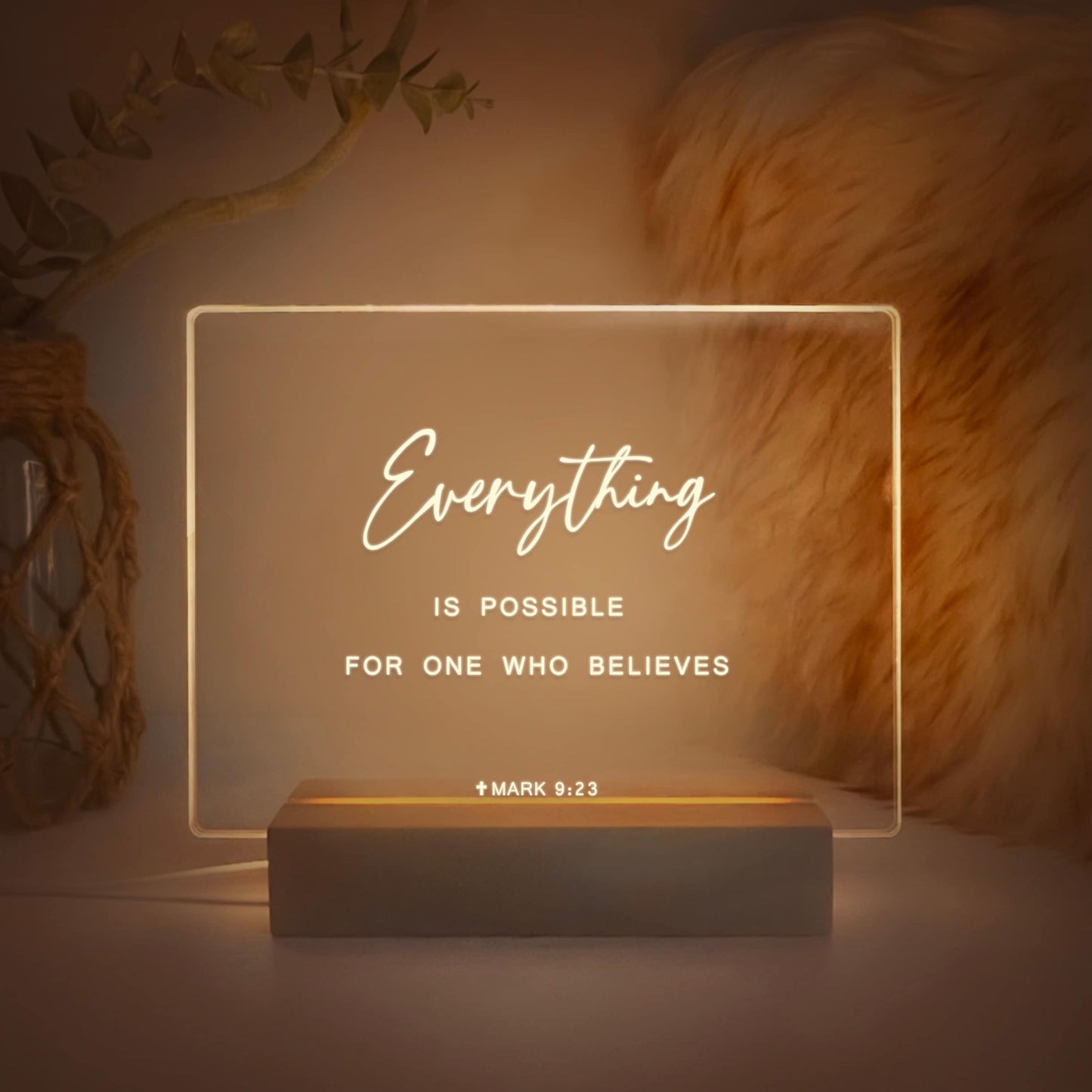 Bible Verse LED Light