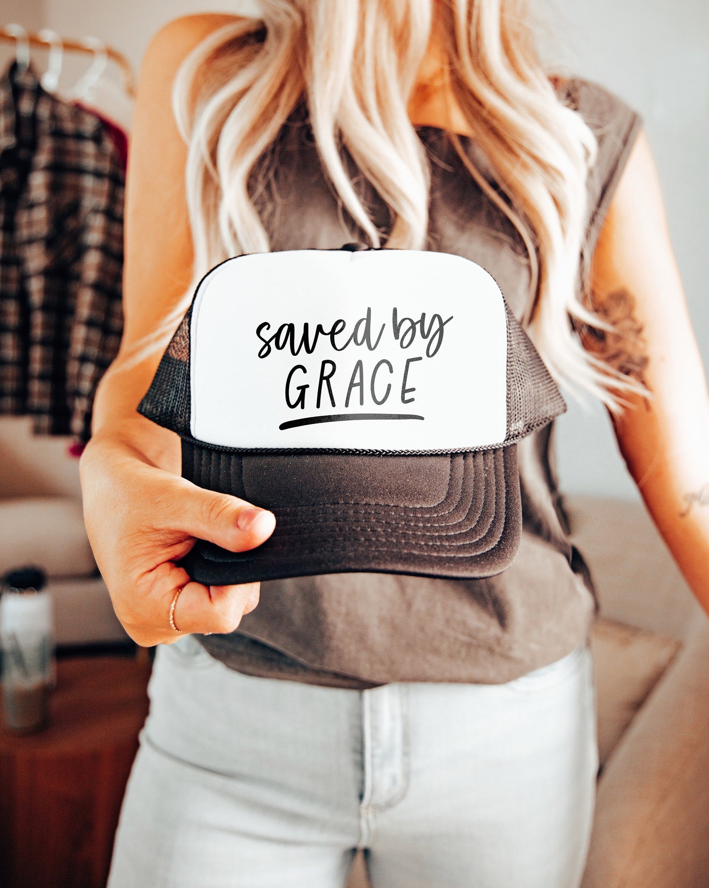 Saved By Grace Hat