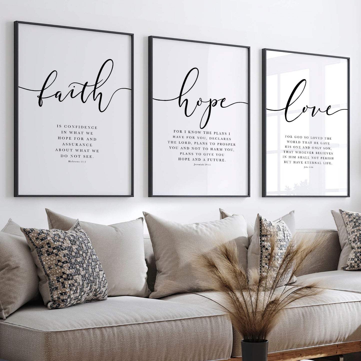 Faith Hope Love Print
