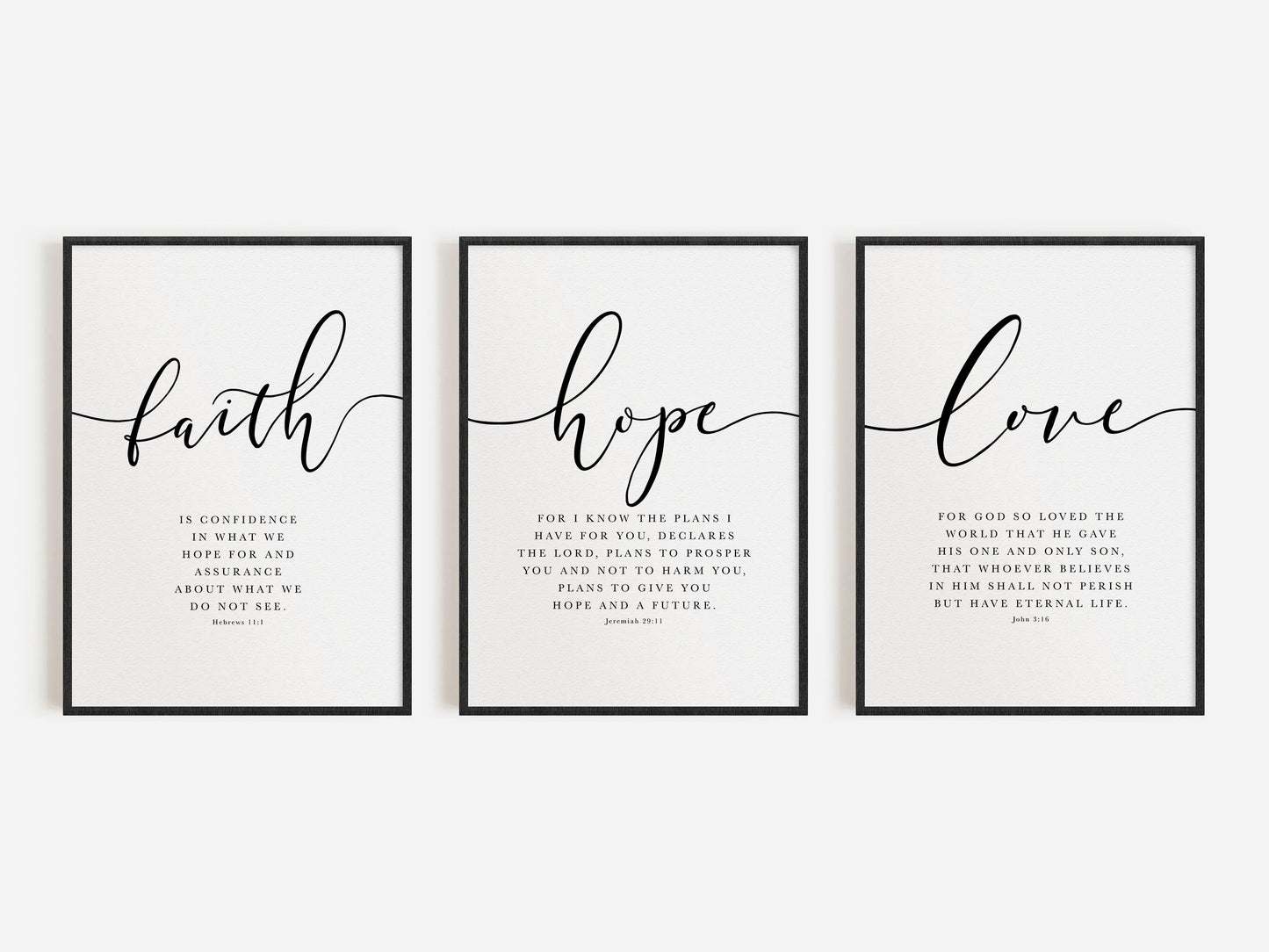 Faith Hope Love Print