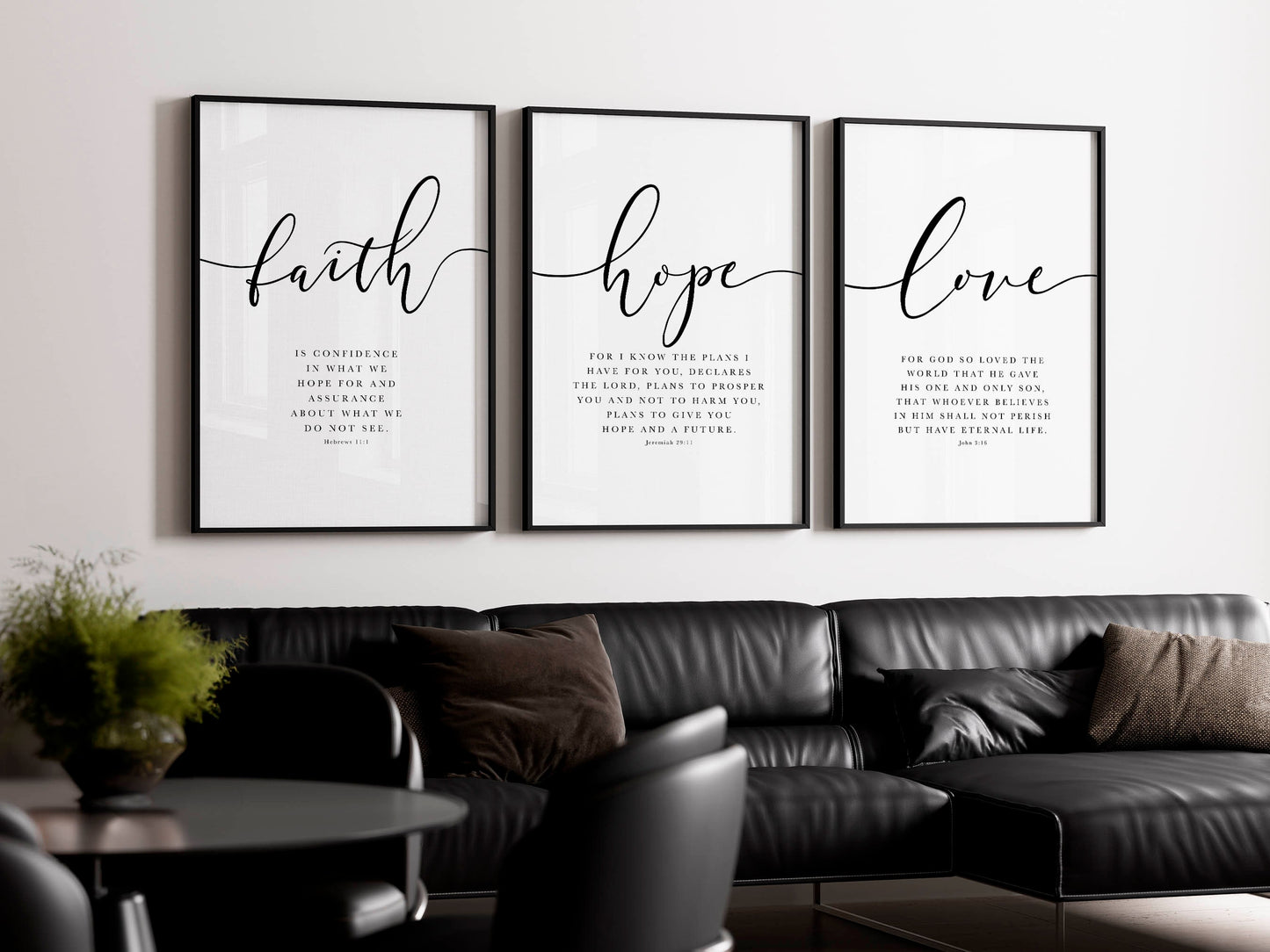 Faith Hope Love Print