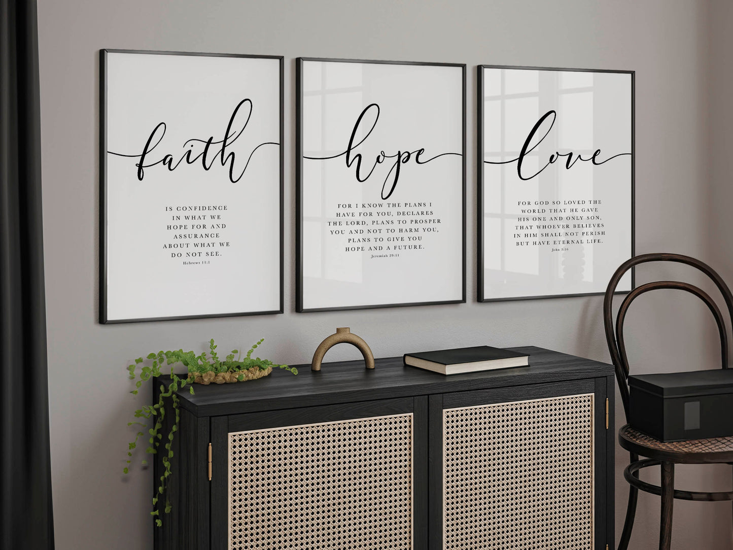 Faith Hope Love Print