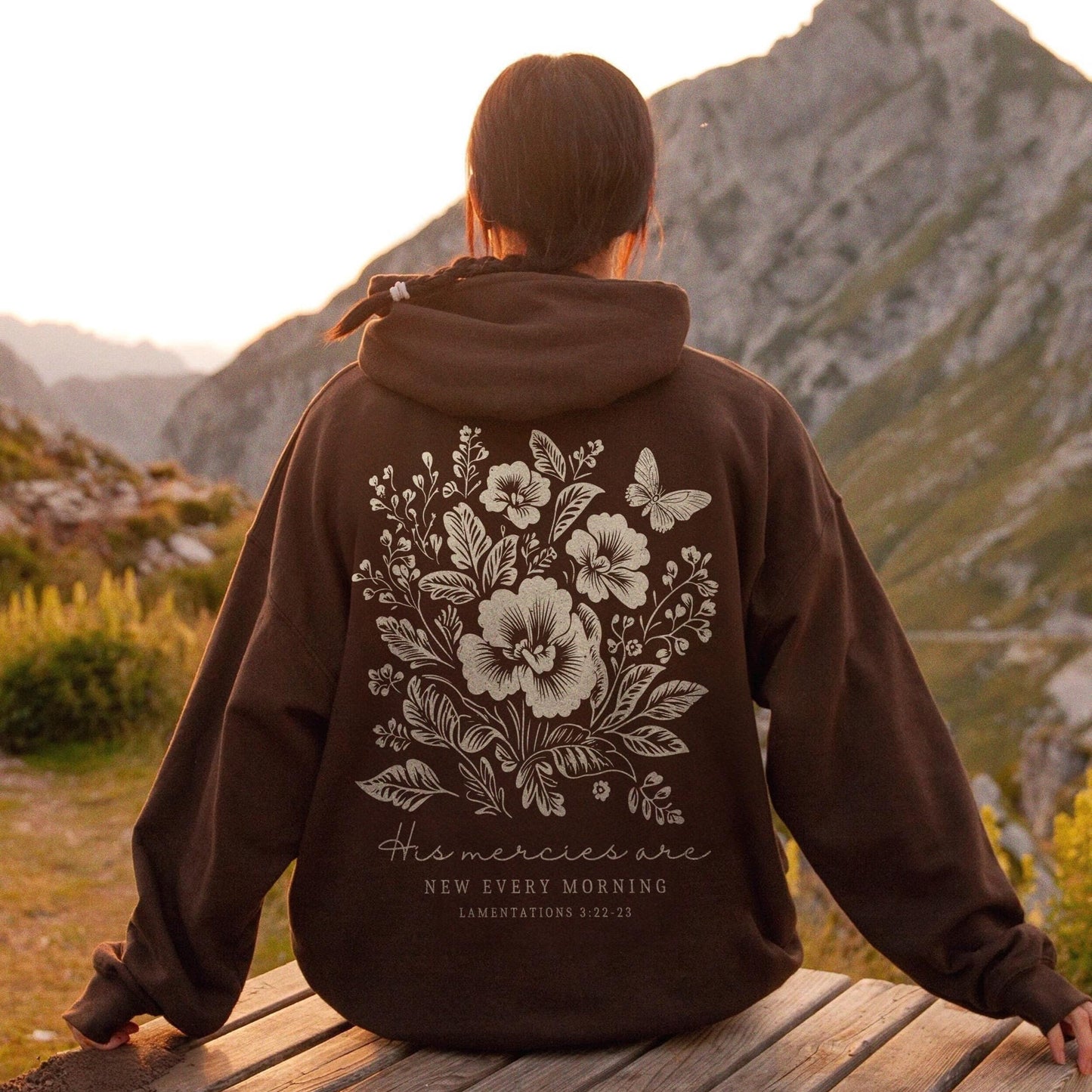Christian Floral Hoodie