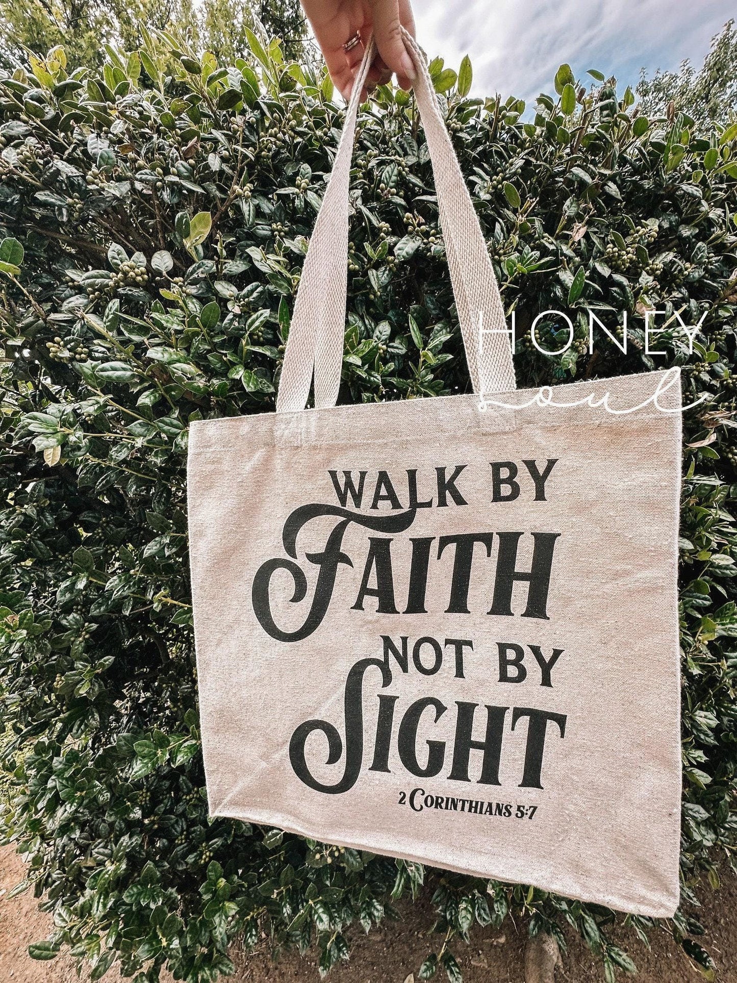 Walk By Faith Tote Bag