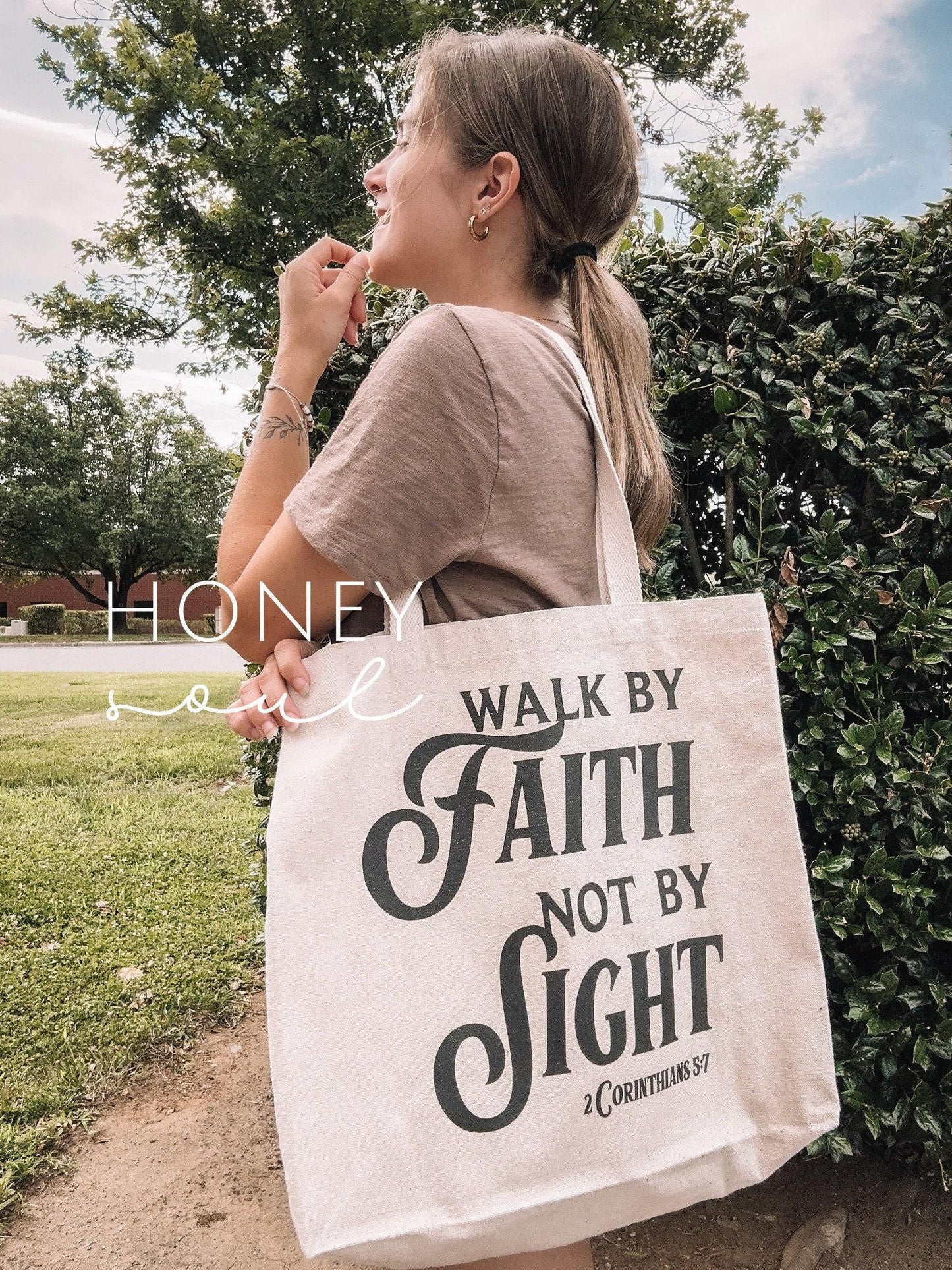 Walk By Faith Tote Bag