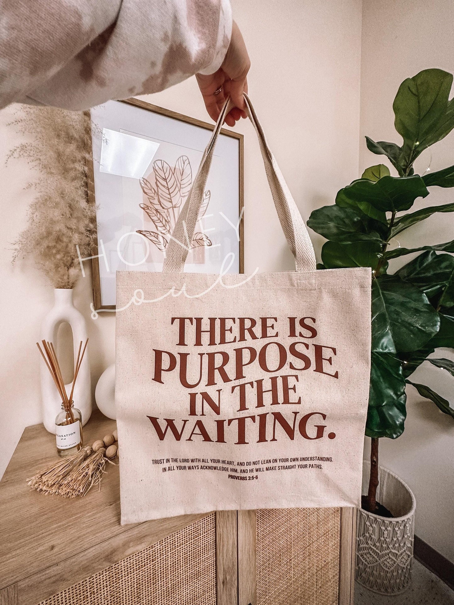 Purpose In The Waiting Tote Bag