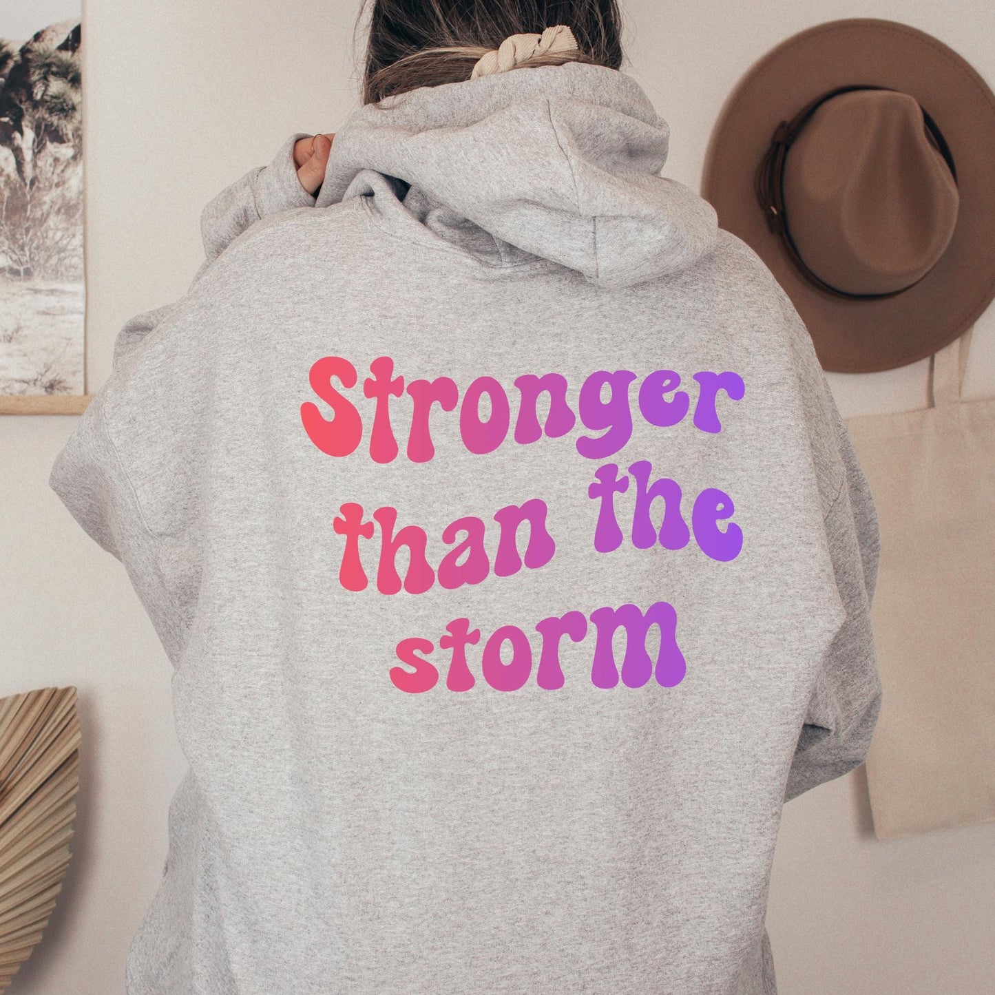 Stronger Than The Storm Christian Hoodie