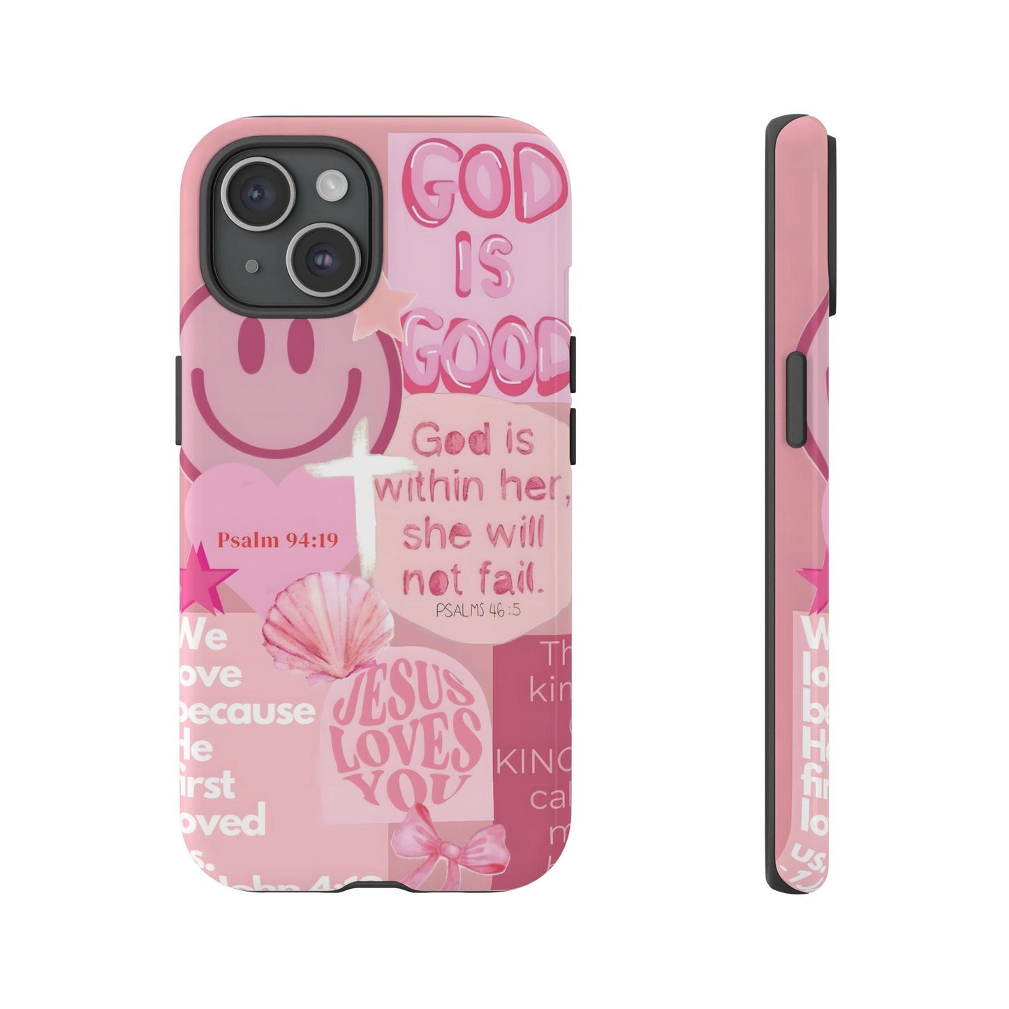 Pink God Is Good Phone Case