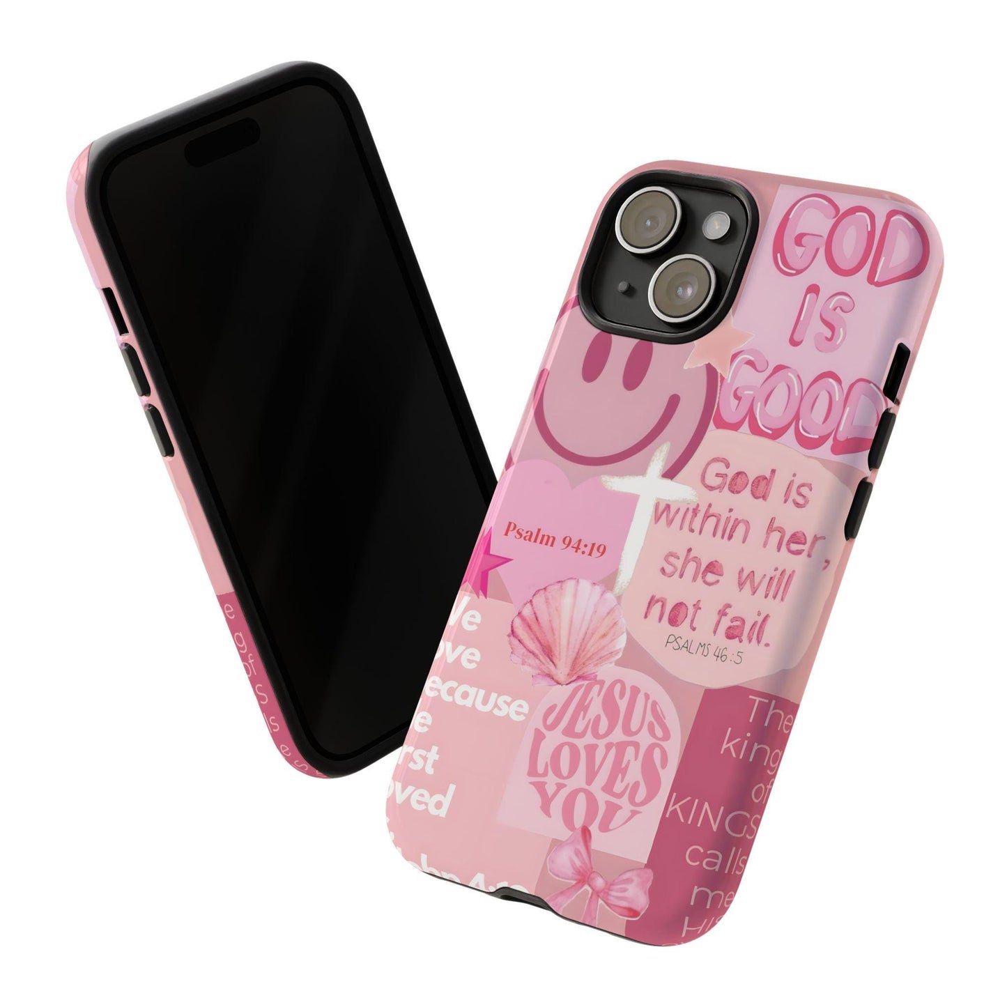 Pink God Is Good Phone Case
