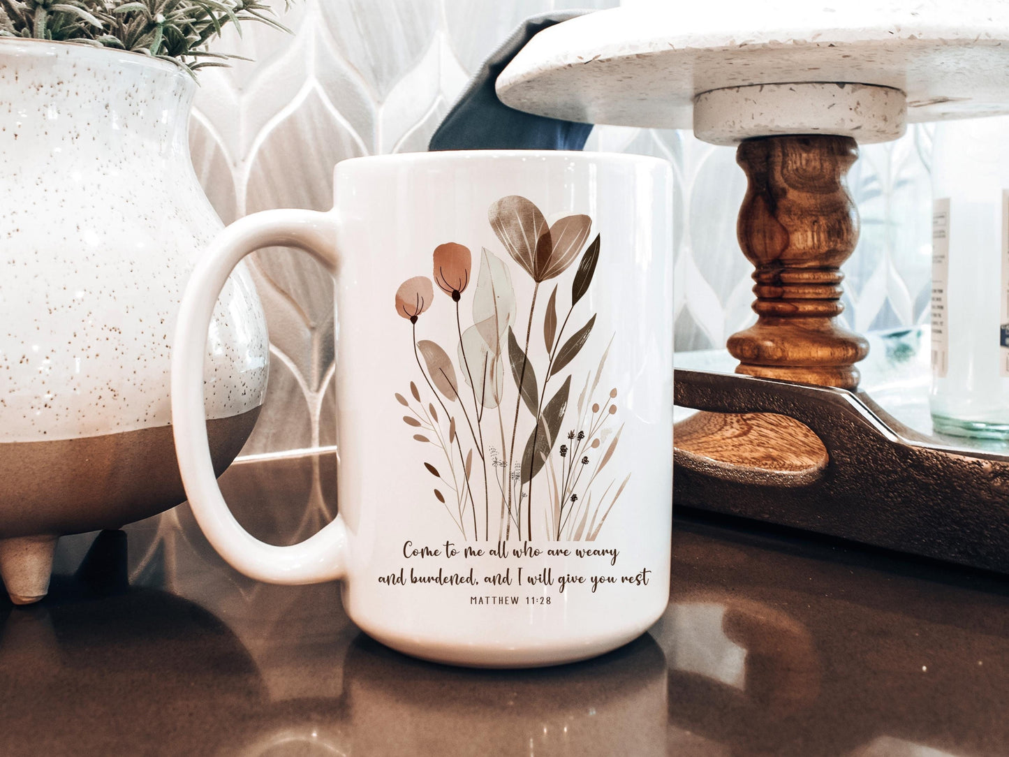 Matthew 11:28 Mug