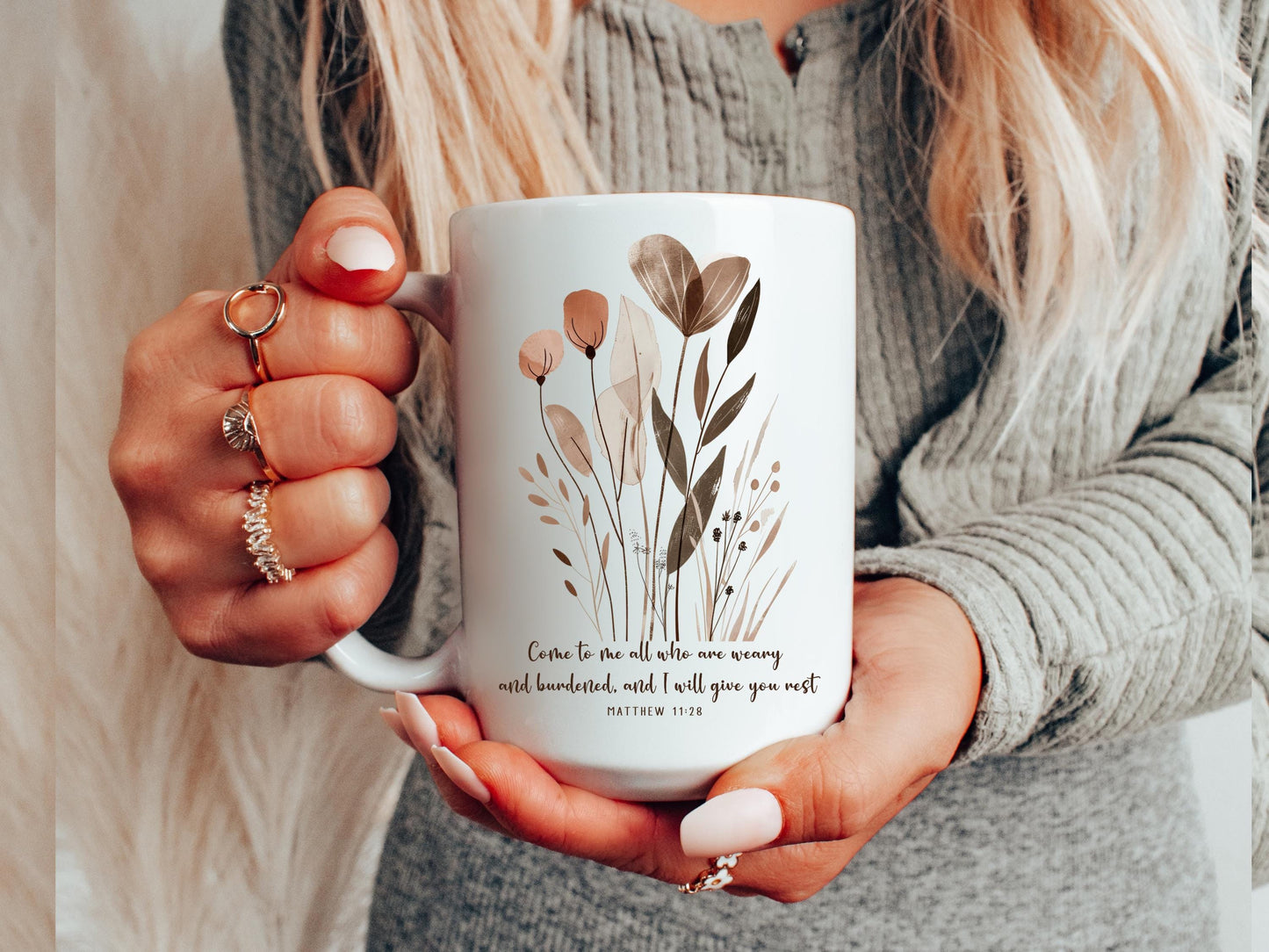 Matthew 11:28 Mug