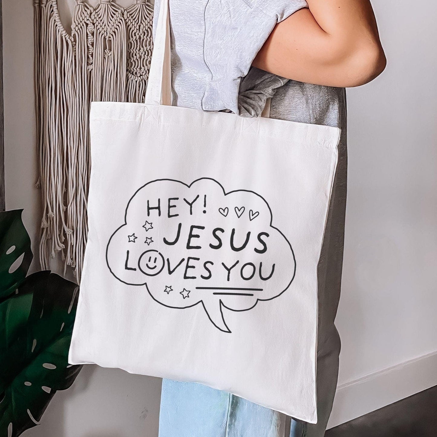 Jesus Loves You Tote Bag