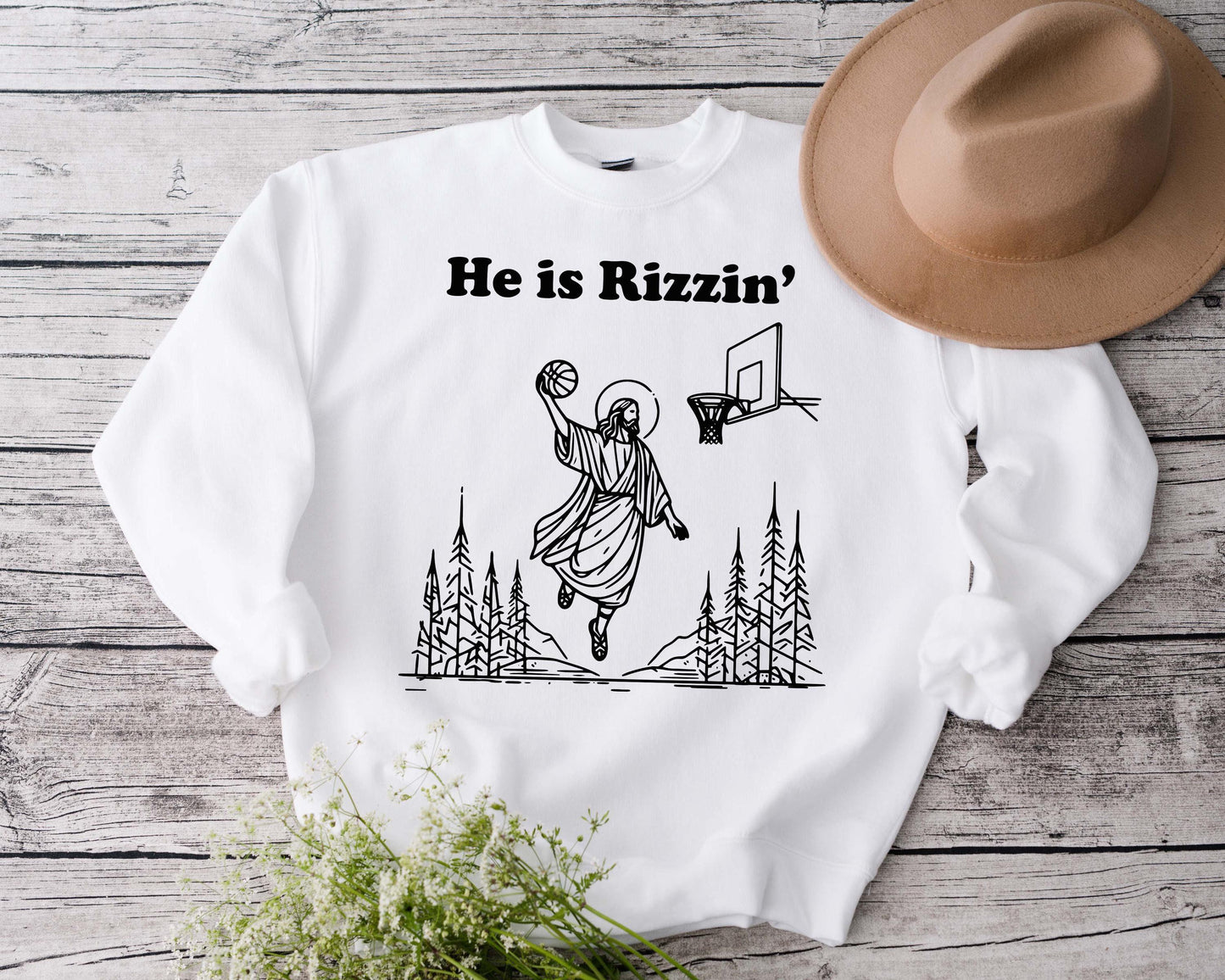 He Is Rizzen Sweater