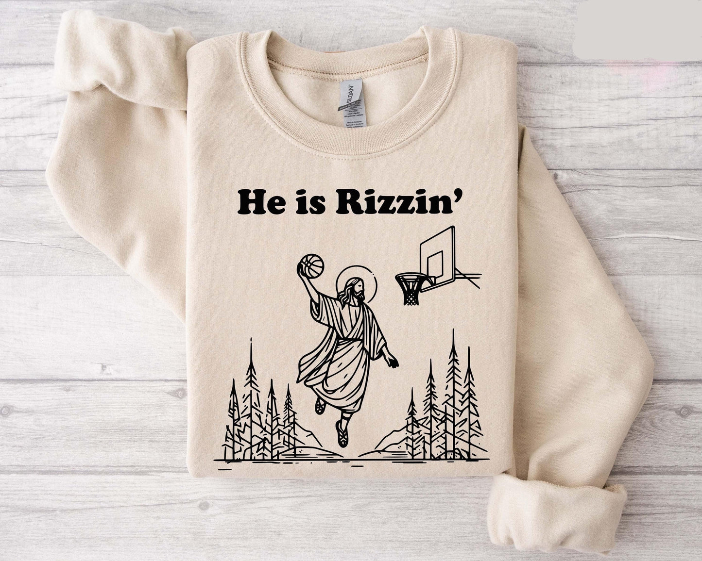 He Is Rizzen Sweater