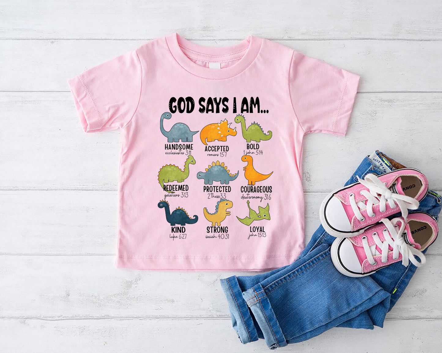God Says I Am Dinosaur Shirt