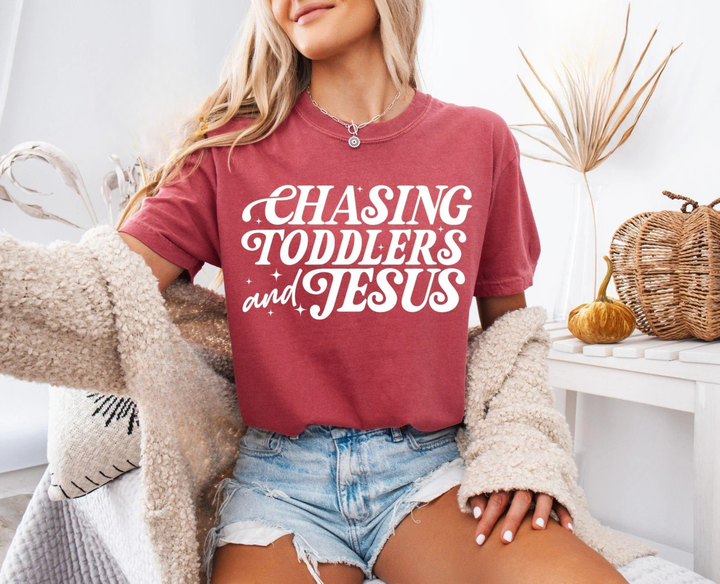 Chasing Toddlers & Jesus Tee