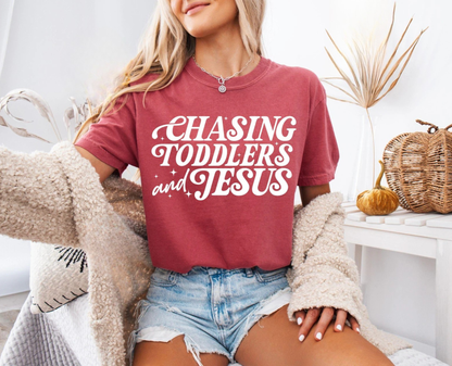 Chasing Toddlers & Jesus Tee