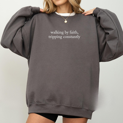 Walking By Faith Sweater New