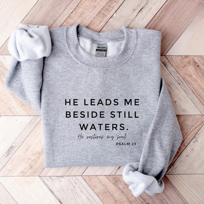 He Leads Me Sweater V2