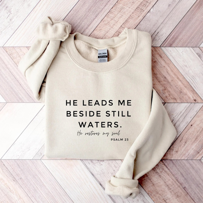 He Leads Me Sweater V2
