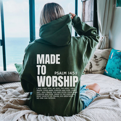 Made To Worship Christian Hoodie