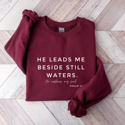 He Leads Me Sweater V2