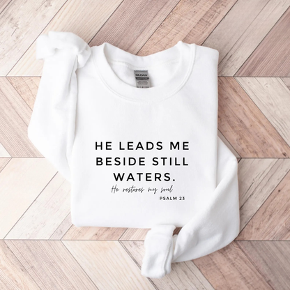 He Leads Me Sweater V2