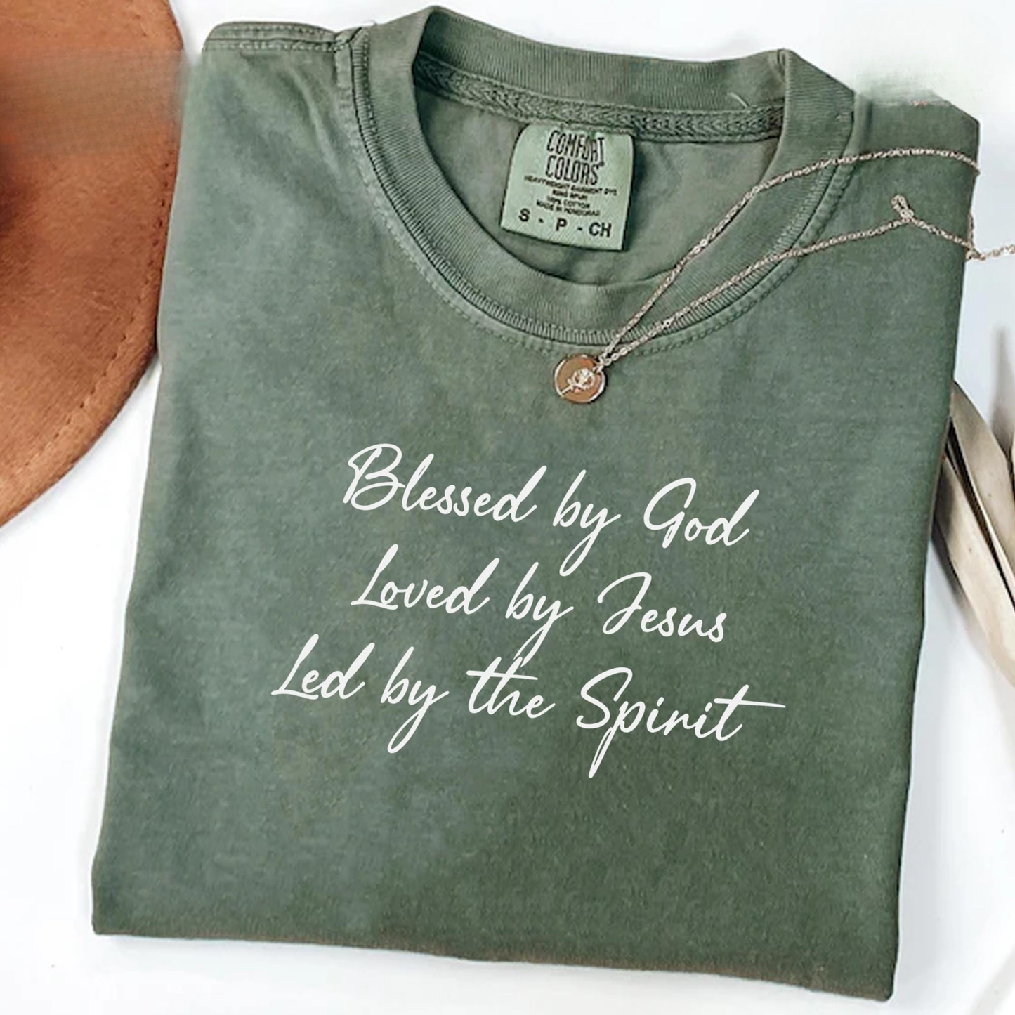 Blessed By God Loved By Jesus Tee