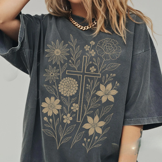 Christian Floral Tee