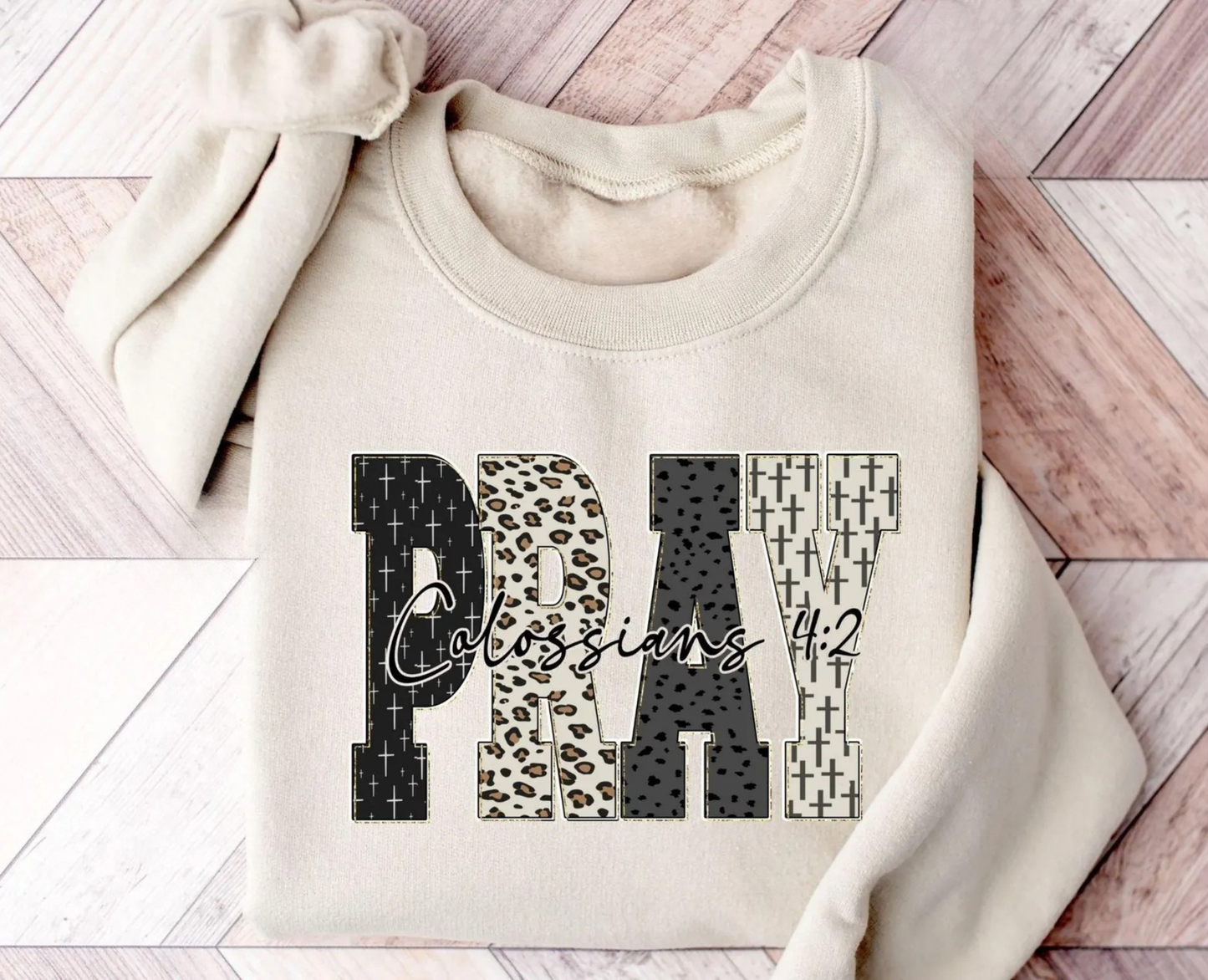 Leopard Pray Sweatshirt