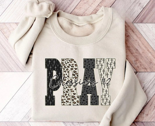Leopard Pray Sweatshirt