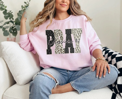 Leopard Pray Sweatshirt