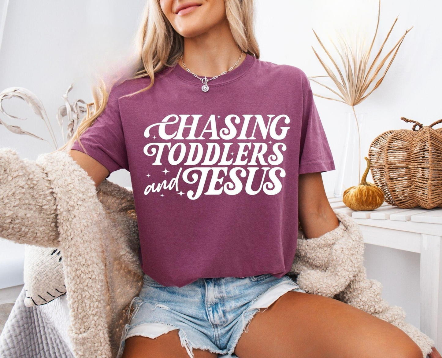 Chasing Toddlers & Jesus Tee