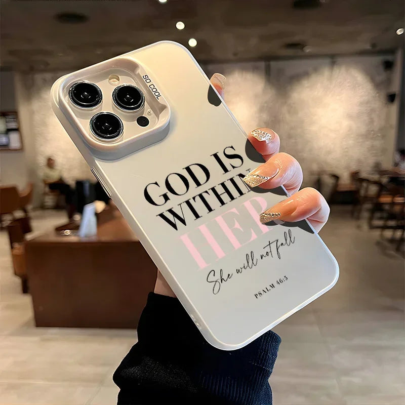 God Is Within Her iPhone Case