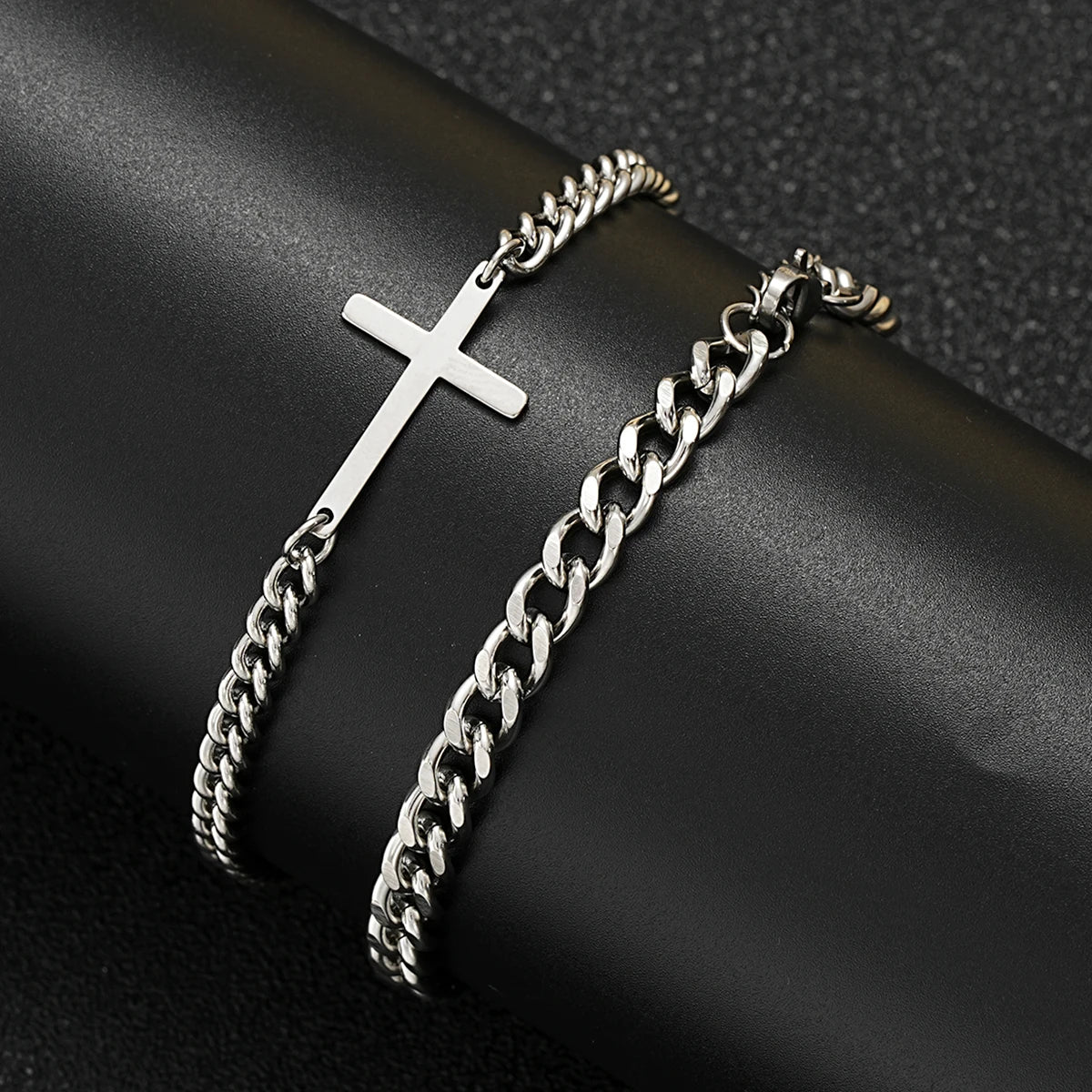 Cross Cuban Bracelet