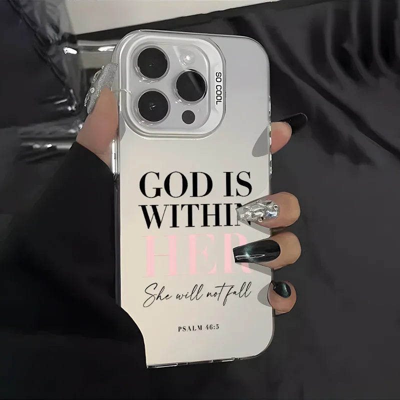 God Is Within Her iPhone Case