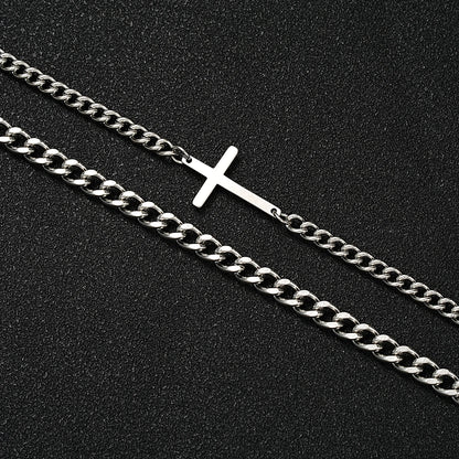 Cross Cuban Bracelet