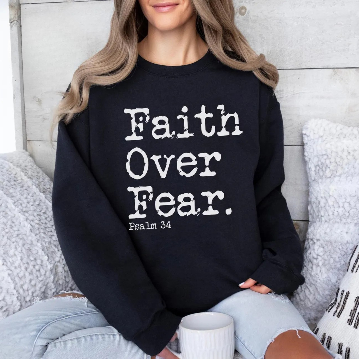 The Faith Over Fear Sweater New