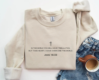 John 16:33 Sweater