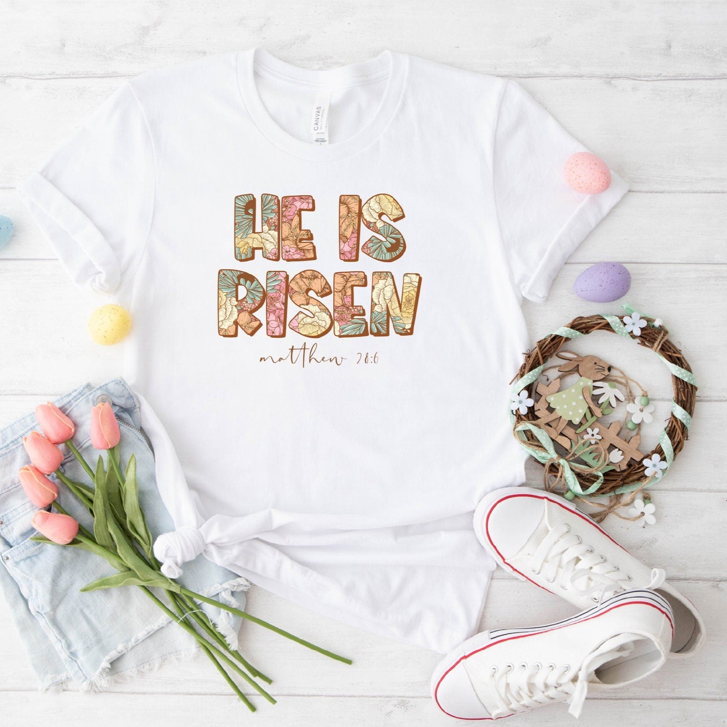 He Is Risen Tee