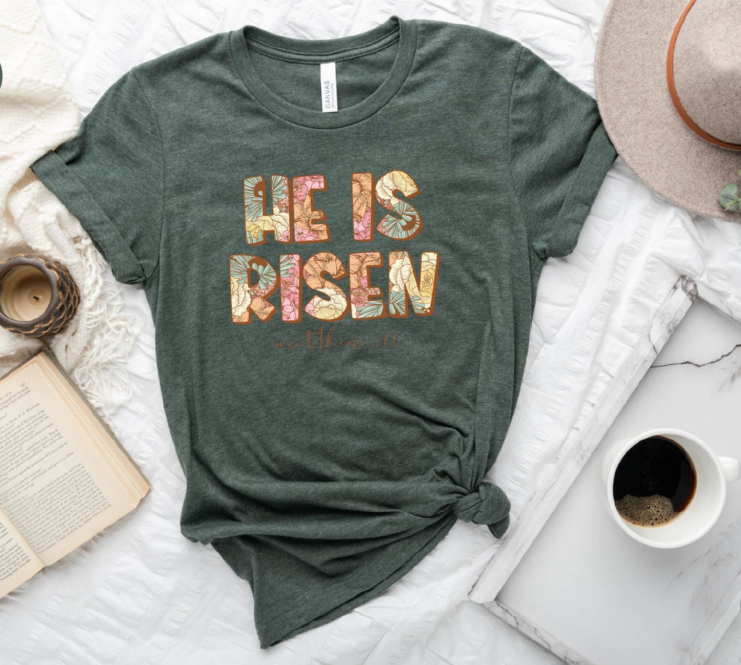 He Is Risen Tee