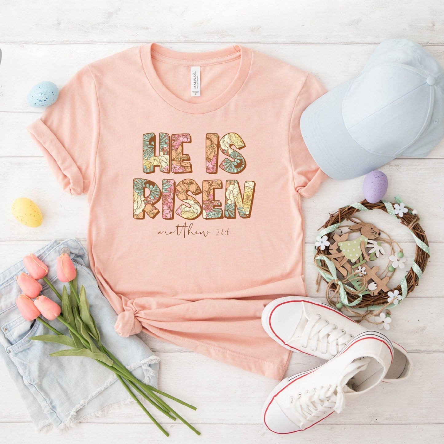 He Is Risen Tee