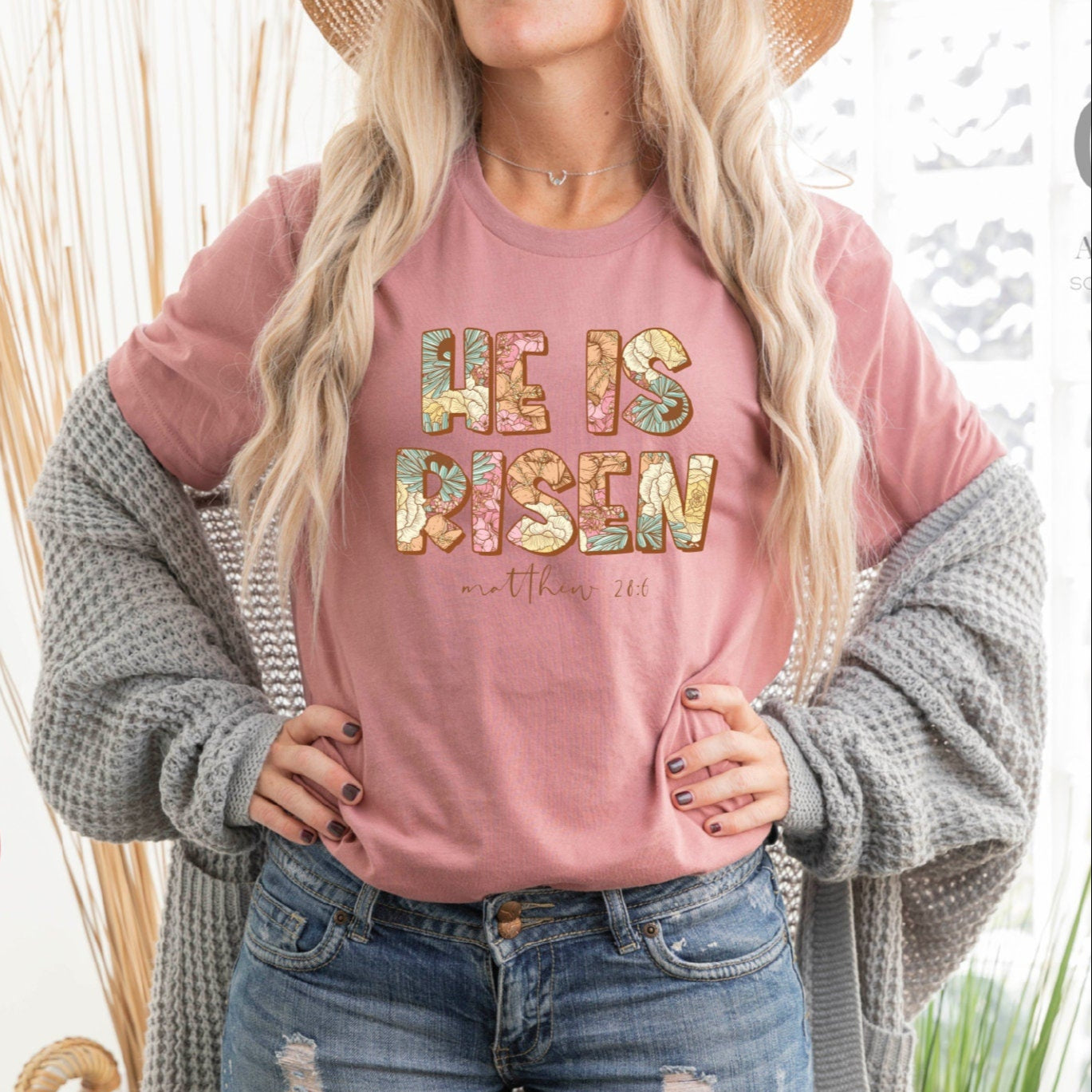 He Is Risen Tee