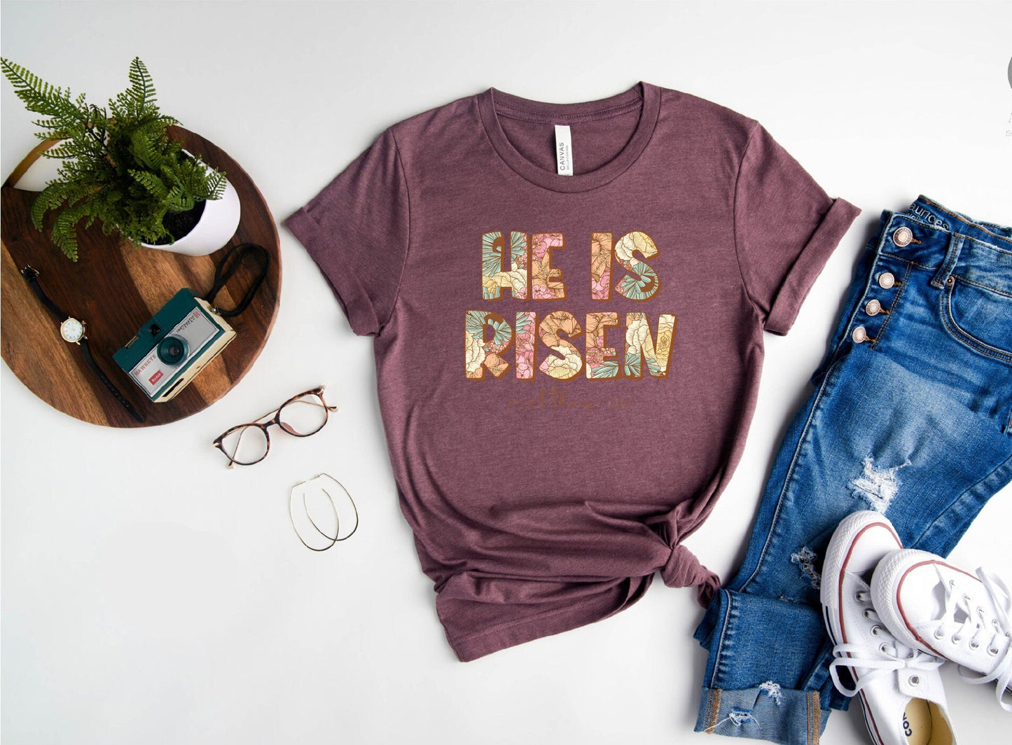 He Is Risen Tee