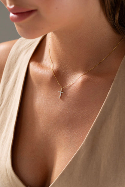 Gold Cross Necklace