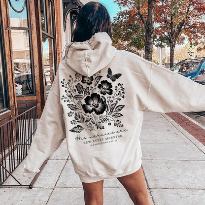 Christian Floral Hoodie