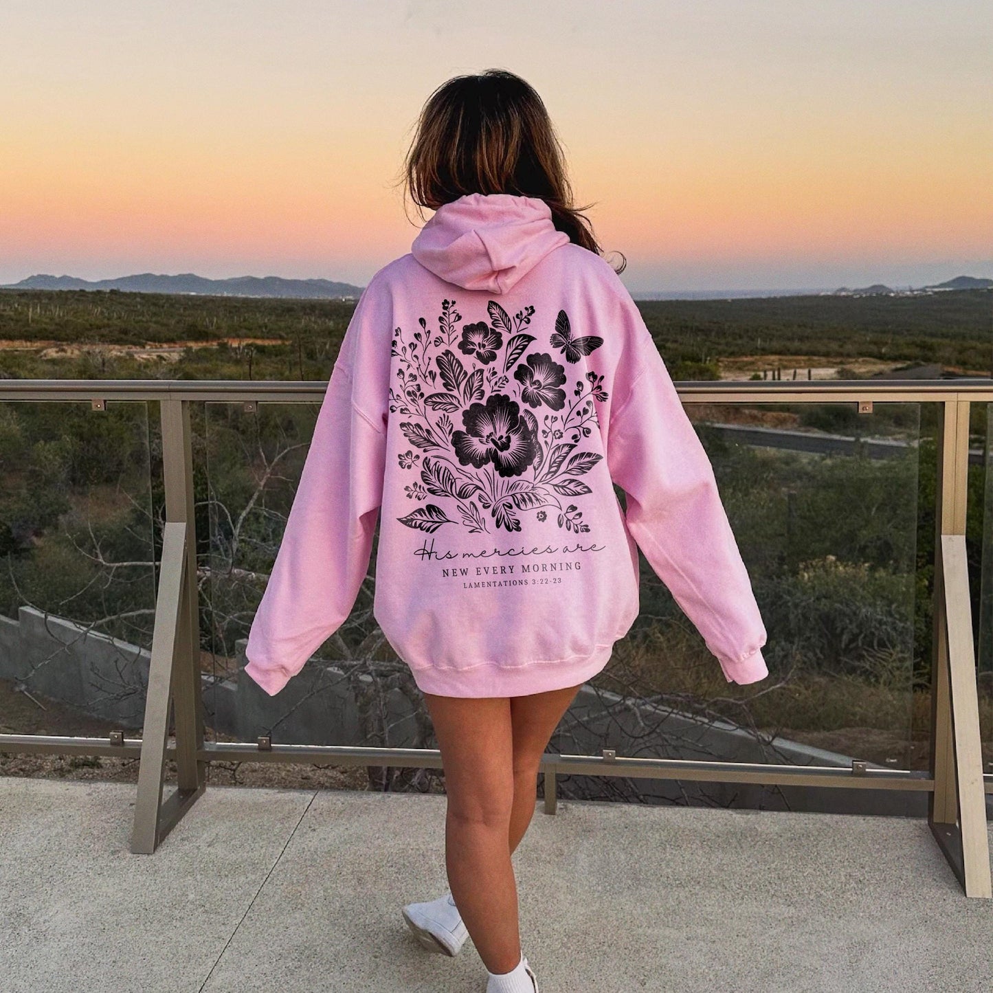 Christian Floral Hoodie
